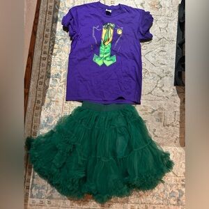 Batman Joker costume size L - Purple and Green